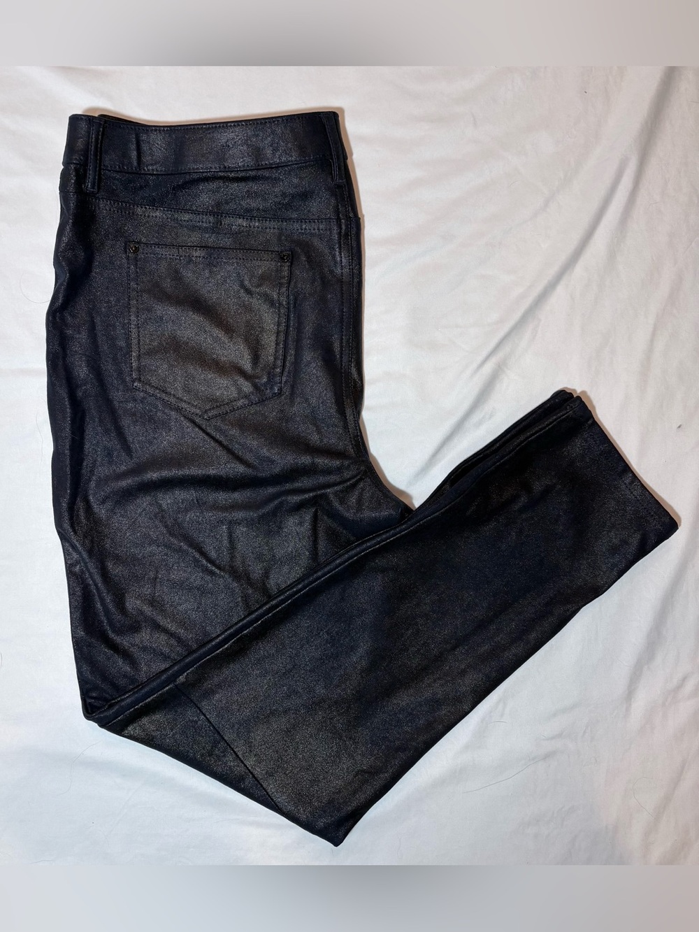 Chico's Women's Skinny Coated Jeans - Black